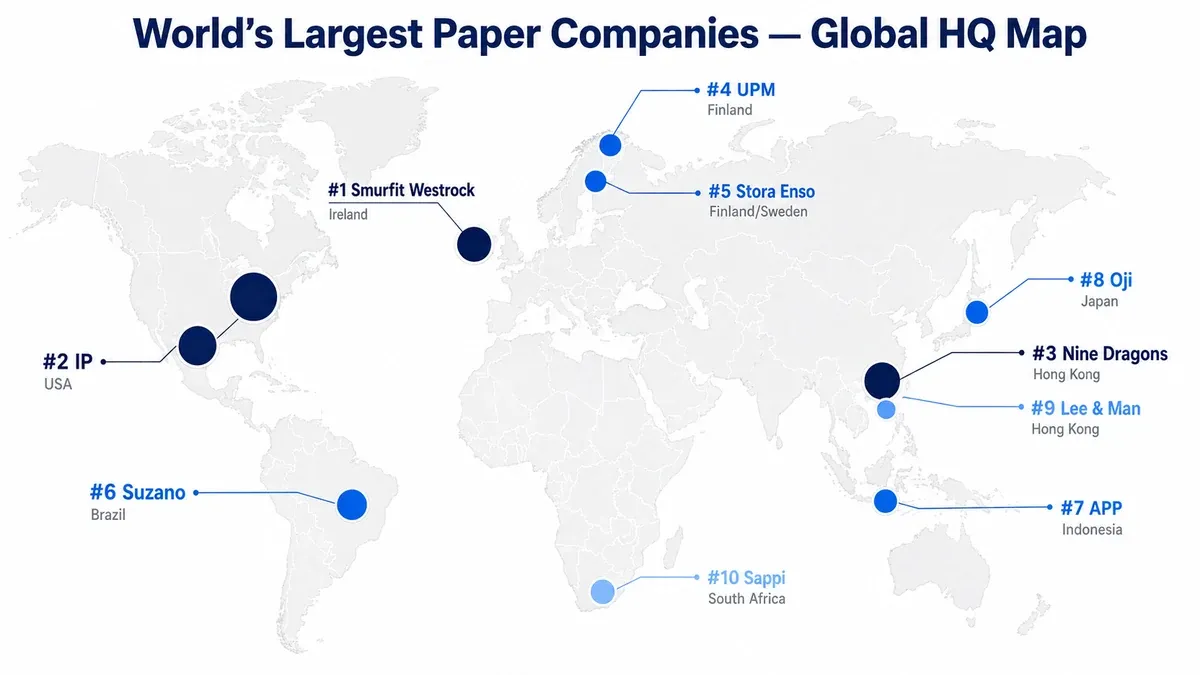 10 Largest Paper Companies in the World [2026 Rankings]