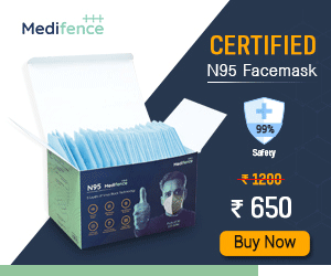 Medifence N95 Face Mask Pack of 30 Blue