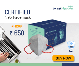 Medifence N95 Face Mask Pack of 30 Grey