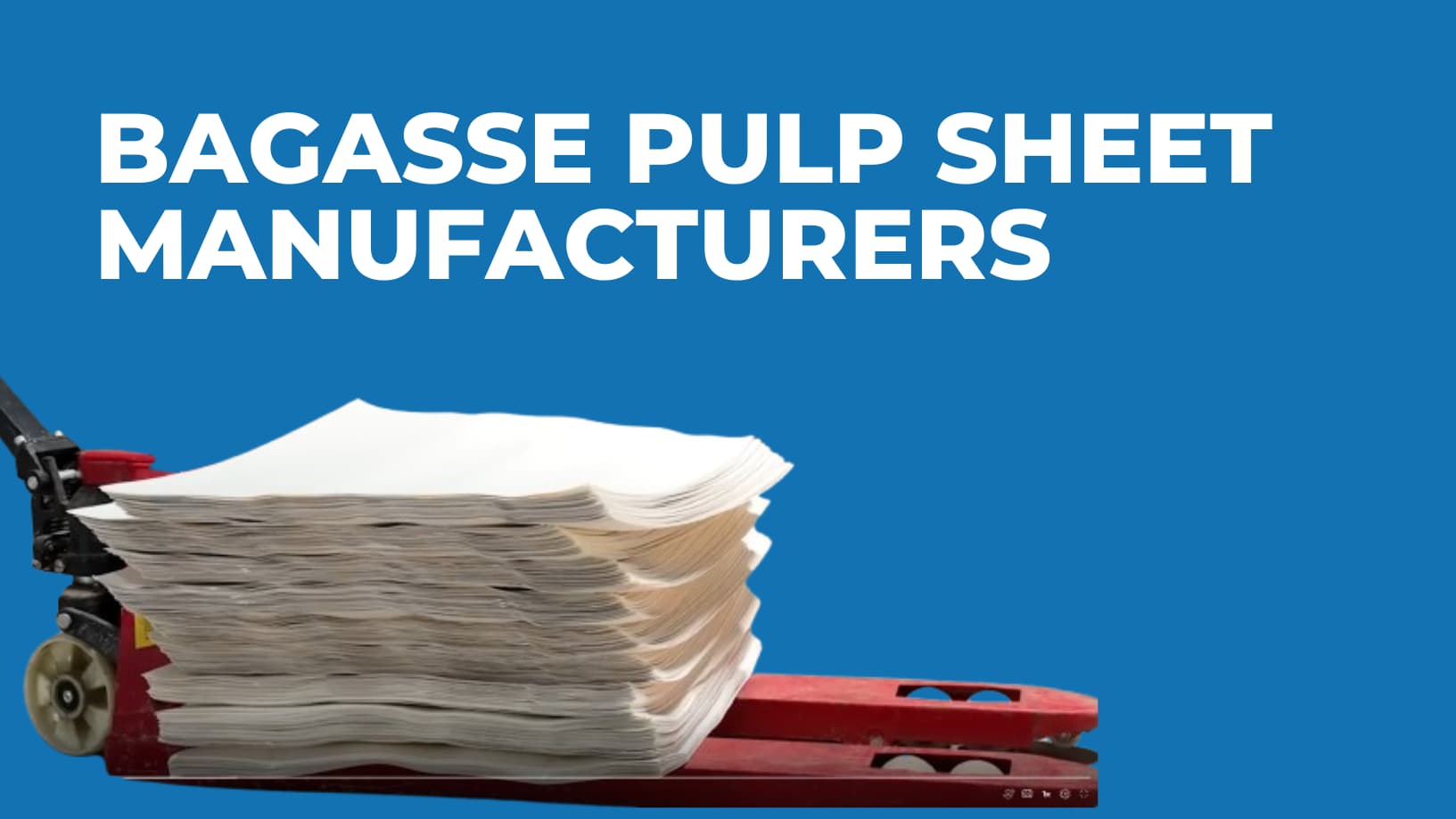 Bagasse Pulp Sheet Manufacturers in India