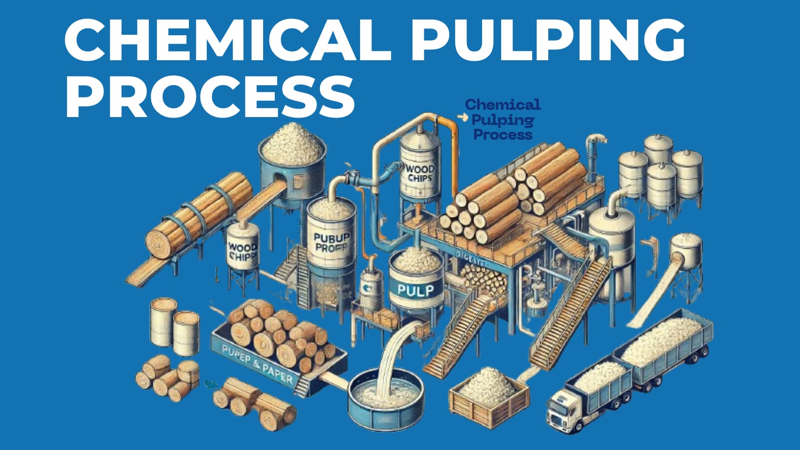 Chemical pulping process in paper making